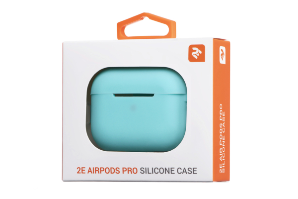 Чохол 2Е для навушників Apple AirPods Pro, Pure Color Silicone (2.5mm), Mint