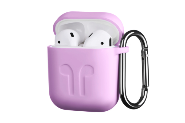 Чохол 2Е для Apple AirPods, Pure Color Silicone Imprint (1.5mm), Lavender