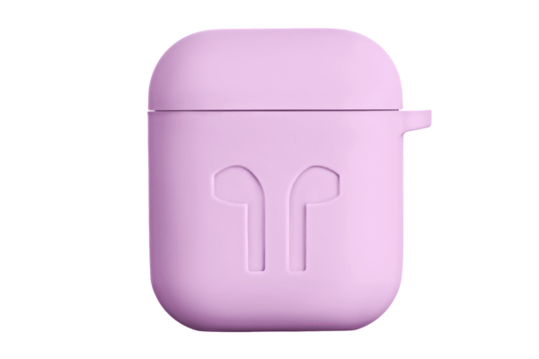 2E earphone case for Apple AirPods, Pure Color Silicone Imprint (1.5mm), Lavender