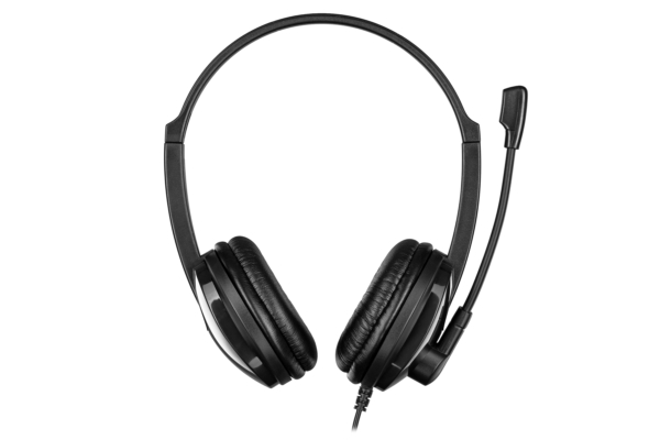 2E PC headset stereo On-ear CH12 USB, omni-mic, 2m, black