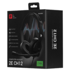 2E PC headset stereo On-ear CH12 USB, omni-mic, 2m, black