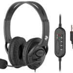 2E PC headset stereo Over-ear CH13 USB, omni-mic, 2m, black