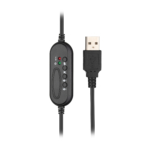 2E Гарнітура ПК моно On-ear CH11 USB, omni-mic, 2м, чорний