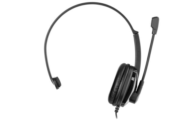 2E PC headset mono On-ear CH12 mini-jack, omni-mic, 1.2m, black