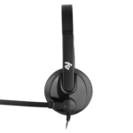 2E PC headset mono On-ear CH12 mini-jack, omni-mic, 1.2m, black