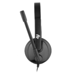 2E PC headset mono On-ear CH12 mini-jack, omni-mic, 1.2m, black