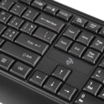 2E Keyboard membrane KS130 105key, USB-A, EN/UK/RU, black