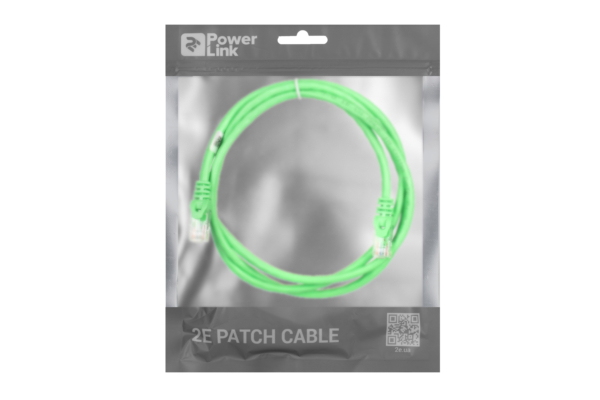 2E Патч-корд САТ 6, UTP, 1.50м, 26AWG, RJ45, 7/0.16, Cu, PVC, зеленый