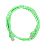 2E Cat 6,UTP,RJ45, 26AWG ,7/0.16 Cu, 1.00 m,PVC, Green