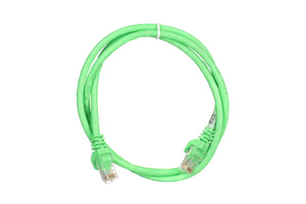 2E Cat 6,UTP,RJ45, 26AWG ,7/0.16 Cu, 1.00 m,PVC, Green