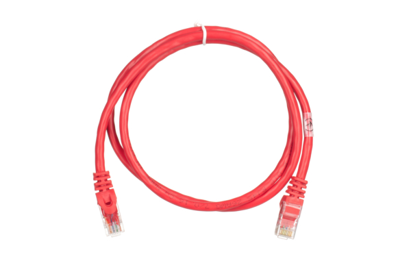 2E Cat 6,UTP,RJ45, 26AWG ,7/0.16 Cu, 1.00 m,PVC, Red