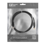 2E Cat 6,UTP,RJ45, 26AWG ,7/0.16 Cu, 1.00 m,PVC, Black