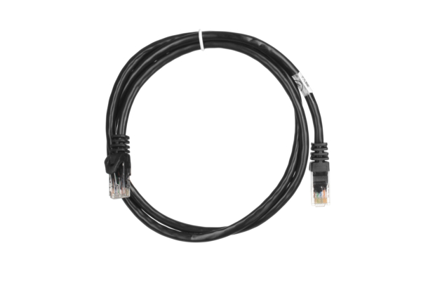 2E Cat 6,UTP,RJ45, 26AWG ,7/0.16 Cu, 1.00 m,PVC, Black