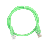 2E Cat 6,UTP,RJ45, 26AWG ,7/0.16 Cu, 0.50 m,PVC, Green