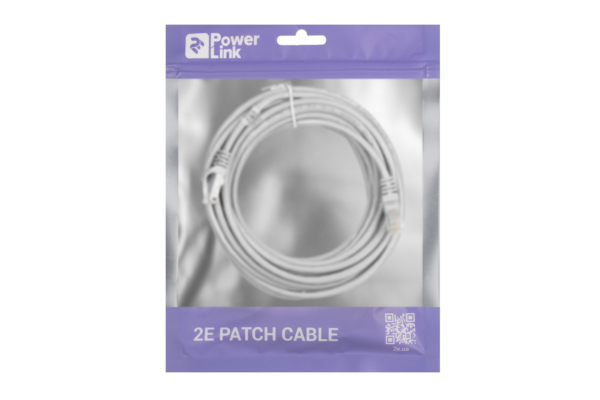 2E Cat 5e, UTP, RJ45, 26AWG ,7/0.16 CCA, 6.00 m, PVC, Grey