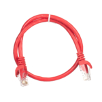 2E Cat 6,UTP,RJ45, 26AWG ,7/0.16 Cu, 0.50 m,PVC, Red