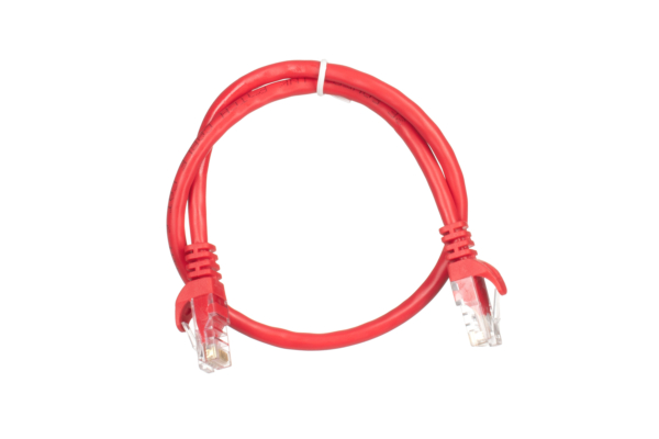 2E Cat 6,UTP,RJ45, 26AWG ,7/0.16 Cu, 0.50 m,PVC, Red