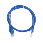 2E Cat 6,UTP,RJ45, 26AWG ,7/0.16 Cu, 0.50 m,PVC, Blue