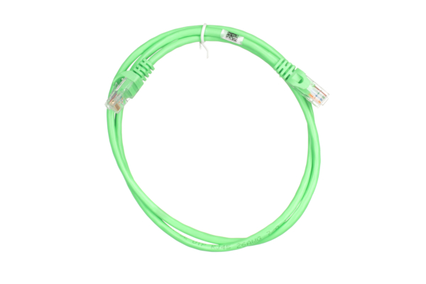 2E Cat 5e, UTP, RJ45, 26AWG ,7/0.16 Cu, 1.00 m, PVC, Green