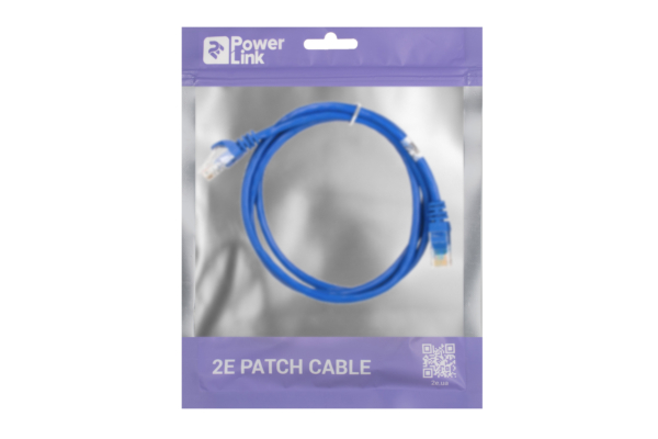 2E Cat 5e, UTP, RJ45, 26AWG ,7/0.16 Cu, 1.20 m, PVC, Blue