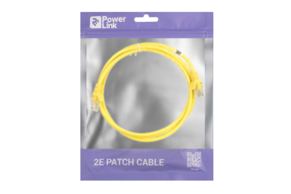 2E Cat 5e, UTP, RJ45, 26AWG ,7/0.16 Cu, 1.50 m, PVC, Yellow