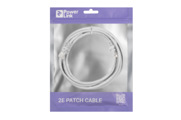 2E Cat 5e, UTP, RJ45, 26AWG ,7/0.16 Cu, 2.50 m, PVC, Grey