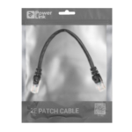 2E Cat 6, UTP, RJ45, 26AWG, 7/0.16 Cu, 0.20 m, PVC, Black