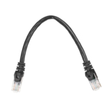 2E Cat 6, UTP, RJ45, 26AWG, 7/0.16 Cu, 0.20 m, PVC, Black