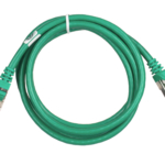 2E Cat 6, Shielding S-FTP, metal foil pairs, braided cable, RJ45, 4X2 27AWG, 7/0.14 Cu, 1.50 m, PVC, Green