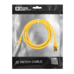 2E Cat 6, Shielding S-FTP, metal foil pairs, braided cable, RJ45, 4X2 27AWG, 7/0.14 Cu, 1.50 m, PVC, Yellow