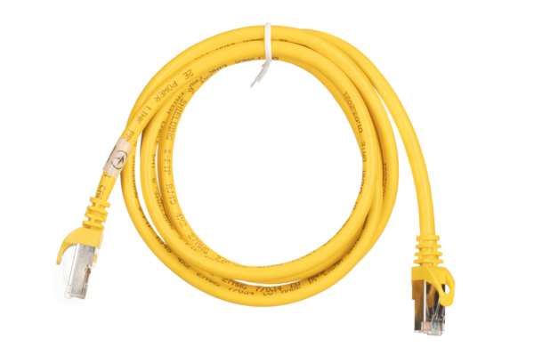 2E Cat 6, S-FTP экран оплётка фольга, RJ45, 4Х2 27AWG , 7/0.14 Cu, 1.50 m, PVC, Yellow