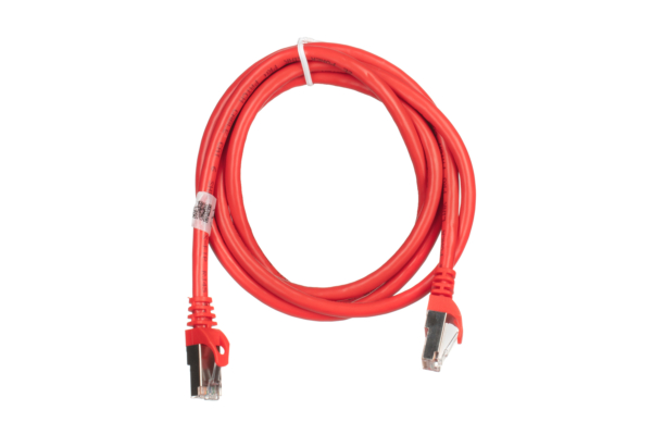 2E Cat 6, Shielding S-FTP, metal foil pairs, braided cable, RJ45, 4X2 27AWG, 7/0.14 Cu, 1.50 m, PVC, Red