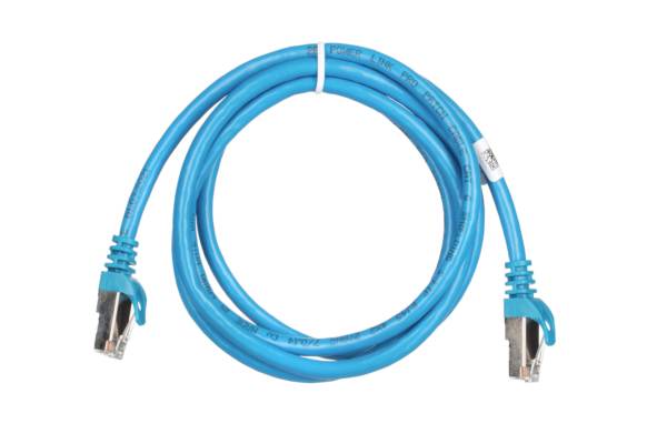 2E Cat 6, Shielding S-FTP, metal foil pairs, braided cable, RJ45, 4X2 27AWG, 7/0.14 Cu, 1.50 m, PVC, Blue