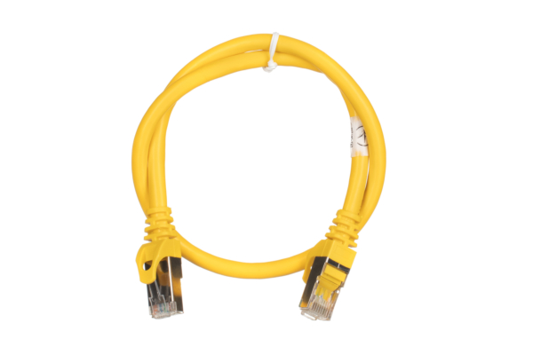 2E Cat 6, S-FTP екран. фольга з обплетенням, RJ45, 4Х2 27AWG, 7/0.14 Cu, 0.50 m, PVC, Yellow