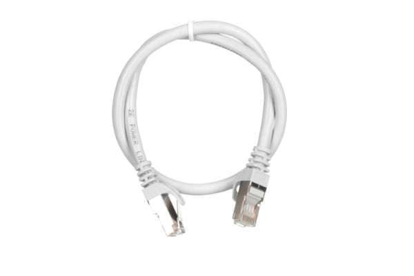 2E Cat 6, Shielding S-FTP, metal foil pairs, braided cable, RJ45, 4X2 27AWG, 7/0.14 Cu, 0.50 m, PVC, Grey