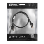 2E Cat 6, S-FTP экран оплётка фольга, RJ45, 4Х2 27AWG , 7/0.14 Cu, 0.50 m, PVC, Black