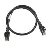 2E Cat 6, Shielding S-FTP, metal foil pairs, braided cable, RJ45, 4X2 27AWG, 7/0.14 Cu, 0.50 m, PVC, Black