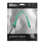 2E Cat 6, Shielding S-FTP, metal foil pairs, braided cable, RJ45, 4X2 27AWG, 7/0.14 Cu, 0.20 m, PVC, Green