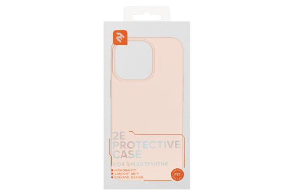 2E Basic case for Apple iPhone 13 Pro , Liquid Silicone, Sand Pink