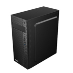 2E PC case Alfa E185 without PSU, 1xUSB3.0, 2xUSB2.0, VGA 310mm, ATX, black