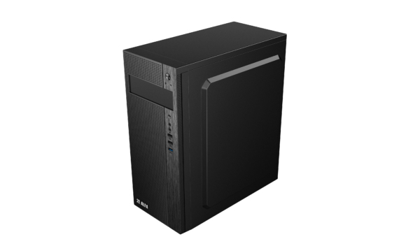 2E PC case Alfa E185 without PSU, 1xUSB3.0, 2xUSB2.0, VGA 310mm, ATX, black