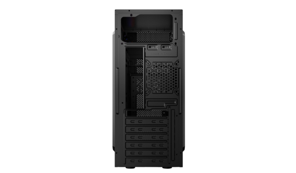 2E PC case Alfa E185 without PSU, 1xUSB3.0, 2xUSB2.0, VGA 310mm, ATX, black