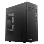 2E PC case Alfa E185 without PSU, 1xUSB3.0, 2xUSB2.0, VGA 310mm, ATX, black