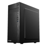 2E PC case Alfa E185 without PSU, 1xUSB3.0, 2xUSB2.0, VGA 310mm, ATX, black