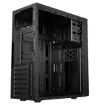 2E PC case Alfa E185 without PSU, 1xUSB3.0, 2xUSB2.0, VGA 310mm, ATX, black