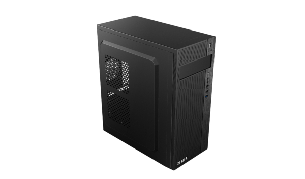 2E PC case Alfa E185 without PSU, 1xUSB3.0, 2xUSB2.0, VGA 310mm, ATX, black