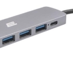 2E Хаб USB-С > 2хUSB-A 2.0/USB-A 3.0/USB-C PD/HDMI/Ethernet, 0.15м, серый