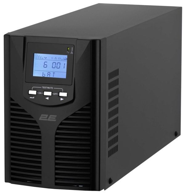 2E Джерело безперебійного живлення OD2000, 2000VA/1800W, LCD, USB, 3xSchuko