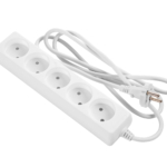 2E Power strip, 5XCEE7/17, 2G*1.0мм, 1.5m, white