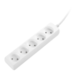 2E Power strip, 5XCEE7/17, 2G*1.0мм, 1.5m, white